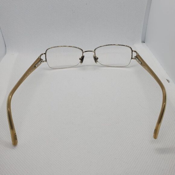 Safilo White & Gold Prescription Glasses Frames - Picture 5 of 7